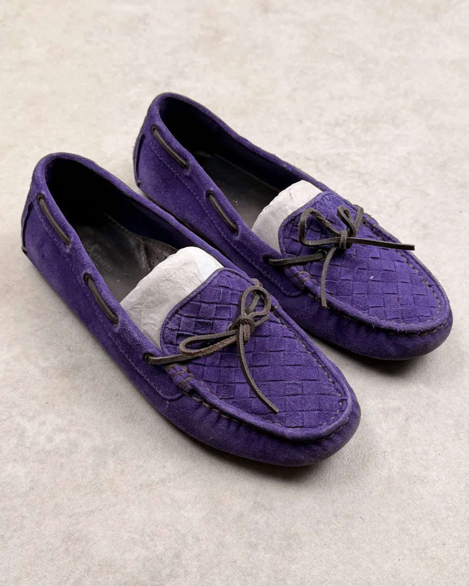 Bottega Veneta Purple Suede Loafers LxUJwwF 2