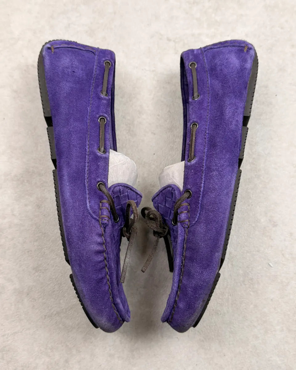 Bottega Veneta Purple Suede Loafers LxUJwwF 3