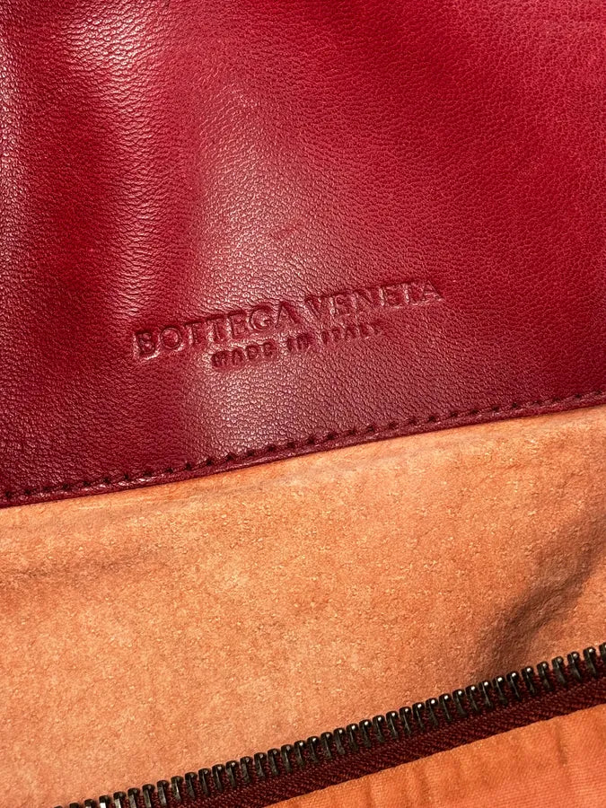 Bottega Veneta Red Intrecciato Leather Handle Bag DkvmNQS 13