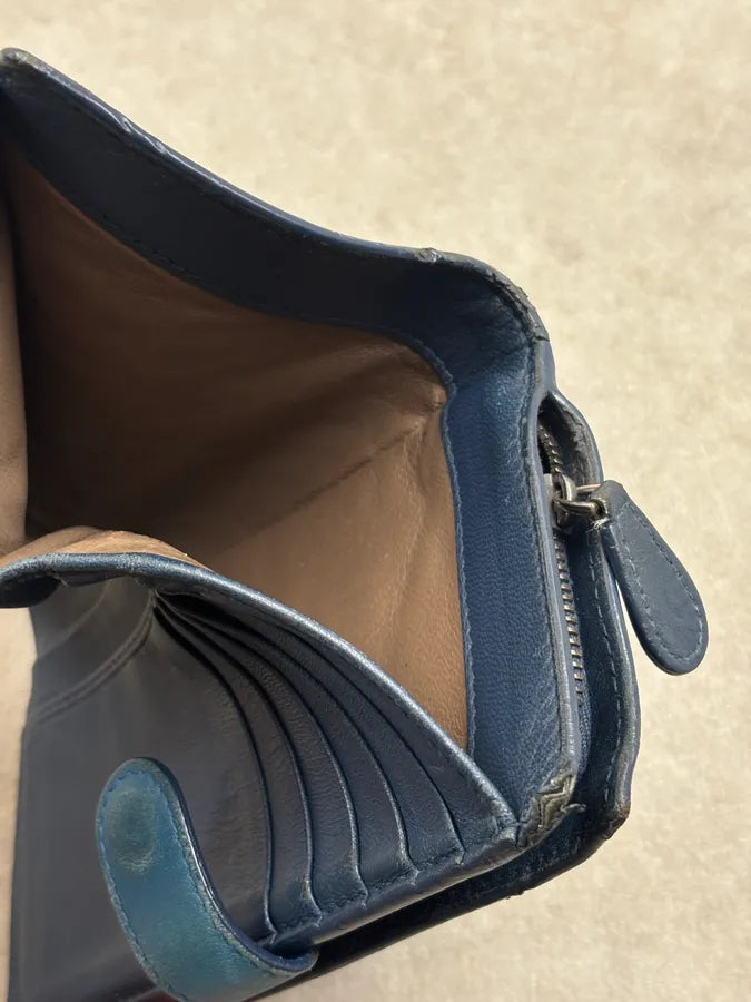 Bottega Veneta Teal Leather Intrecciato Wallet ohcfAtO 9