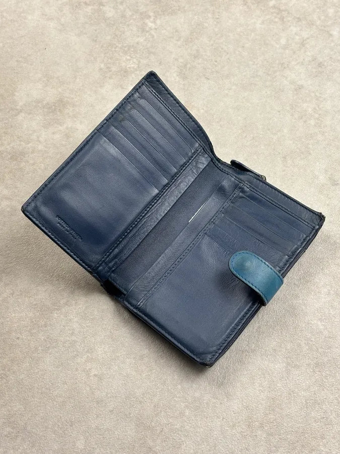 Bottega Veneta Teal Leather Intrecciato Wallet ohcfAtO 2