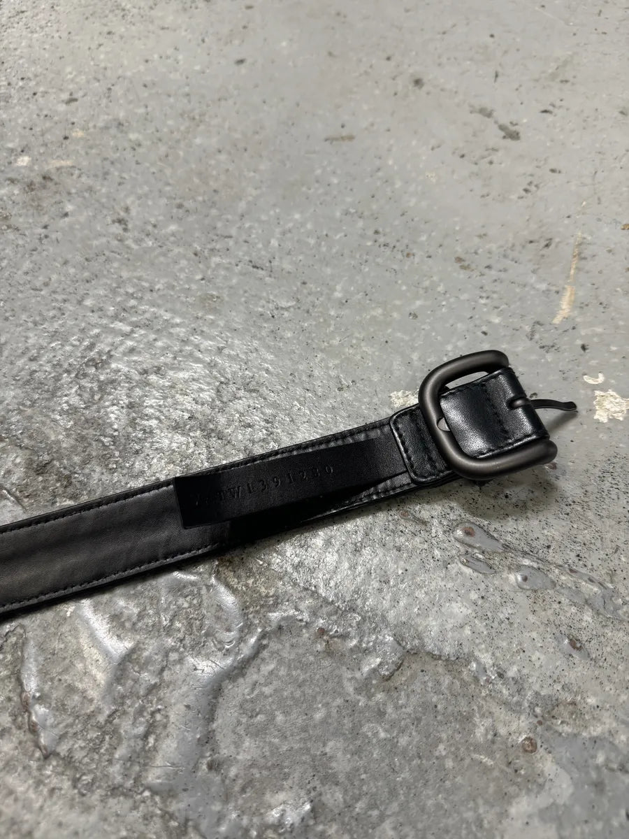 Bottega Veneta Woven Black & Green Leather Belt pmPFomN 8