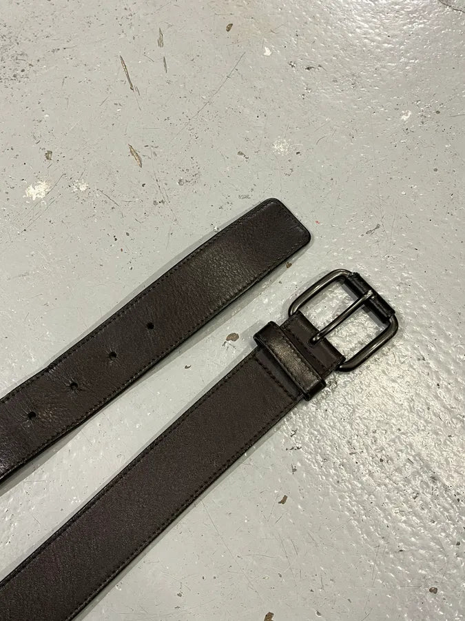 Bottega Veneta Woven Black Leather Belt afPLdyP 3