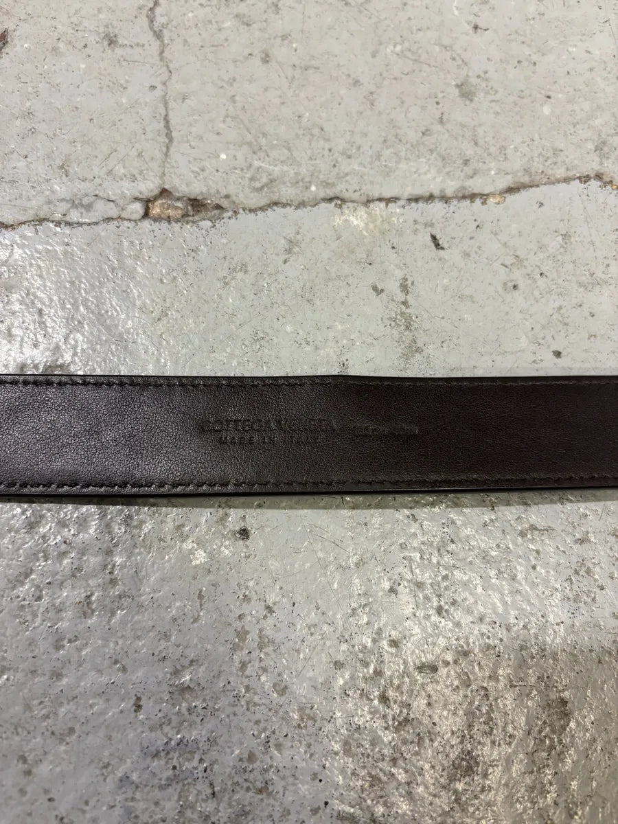 Bottega Veneta Woven Black Leather Belt WVCGYOA 6