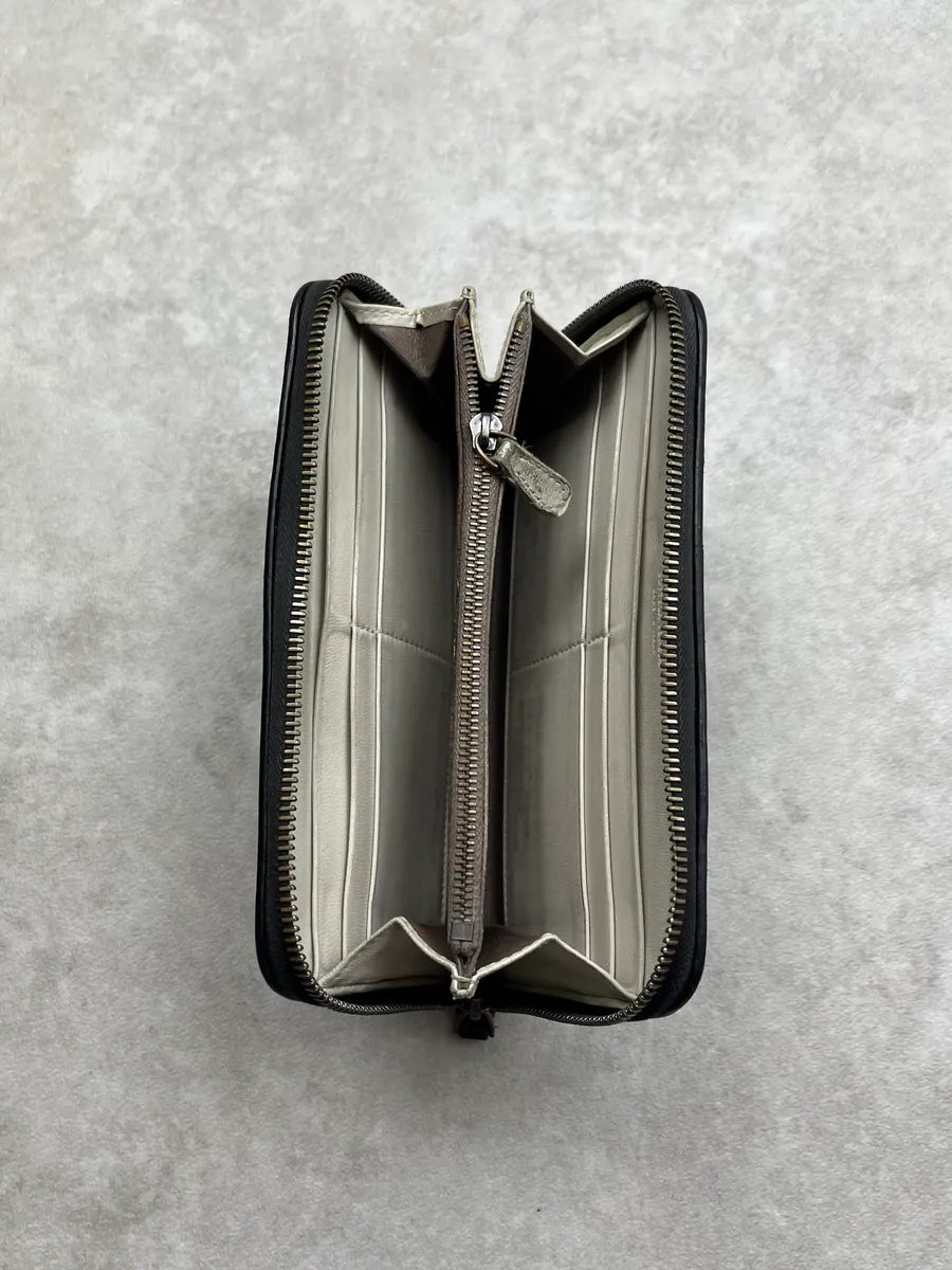 Bottega Veneta Woven Intrecciato Black Leather Wallet UHRrNUQ 3