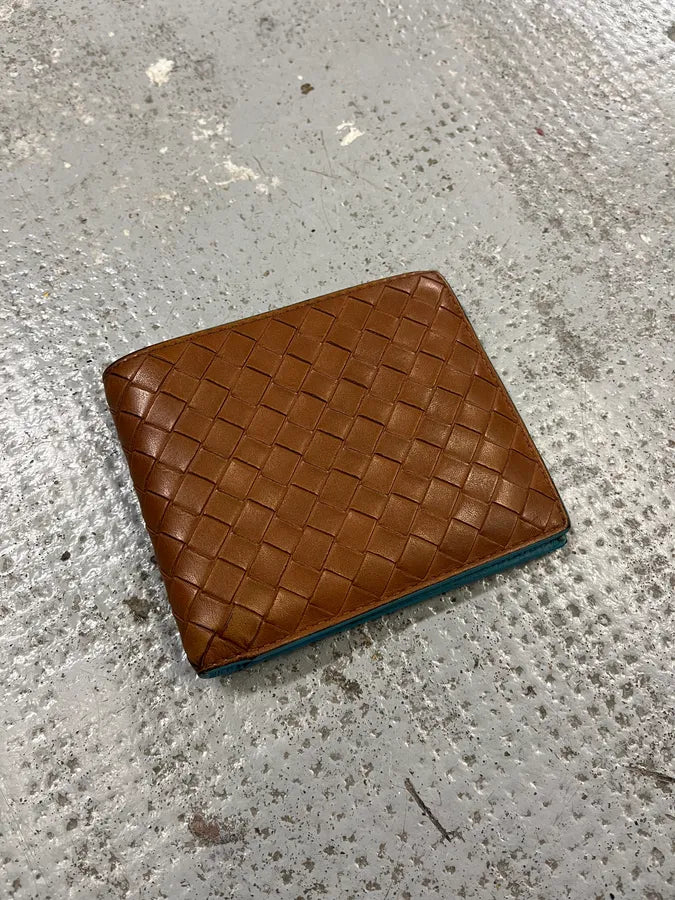 Bottega Venetta Brown Waffle Leather Classy Wallet uXTZhia 0