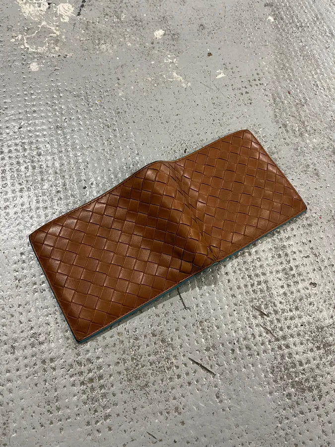 Bottega Venetta Brown Waffle Leather Classy Wallet uXTZhia 2