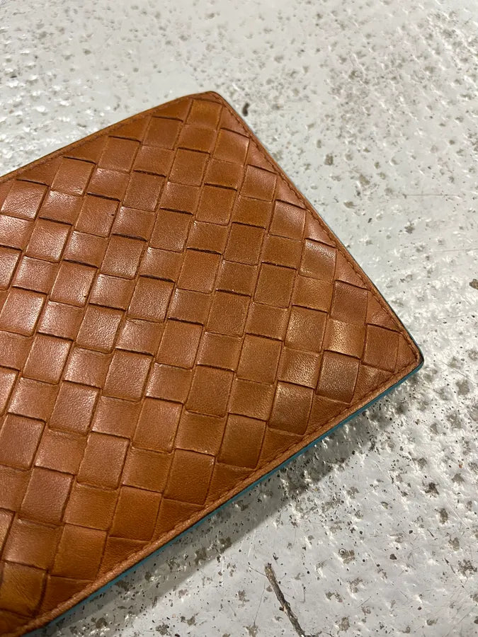 Bottega Venetta Brown Waffle Leather Classy Wallet uXTZhia 3