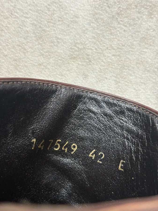 2000s Gucci Brown Monogram Eroded Leather Boots hFCESpG 8