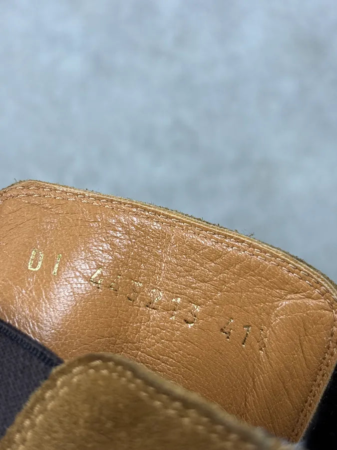 Saint Laurent Paris Wyatt Suede Beige Leather Boots gQgrDSh 9