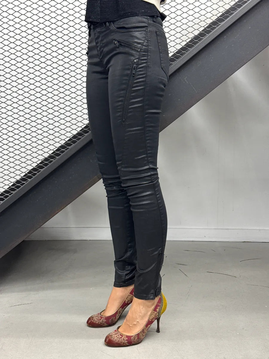 Diesel Black Denim Moto Zip Super Skinny Jeans bpBEZXyt 2