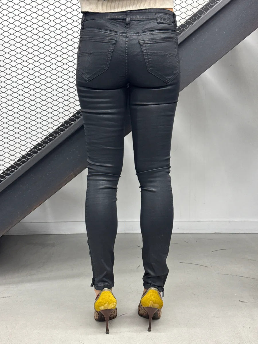 Diesel Black Denim Moto Zip Super Skinny Jeans bpBEZXyt 3