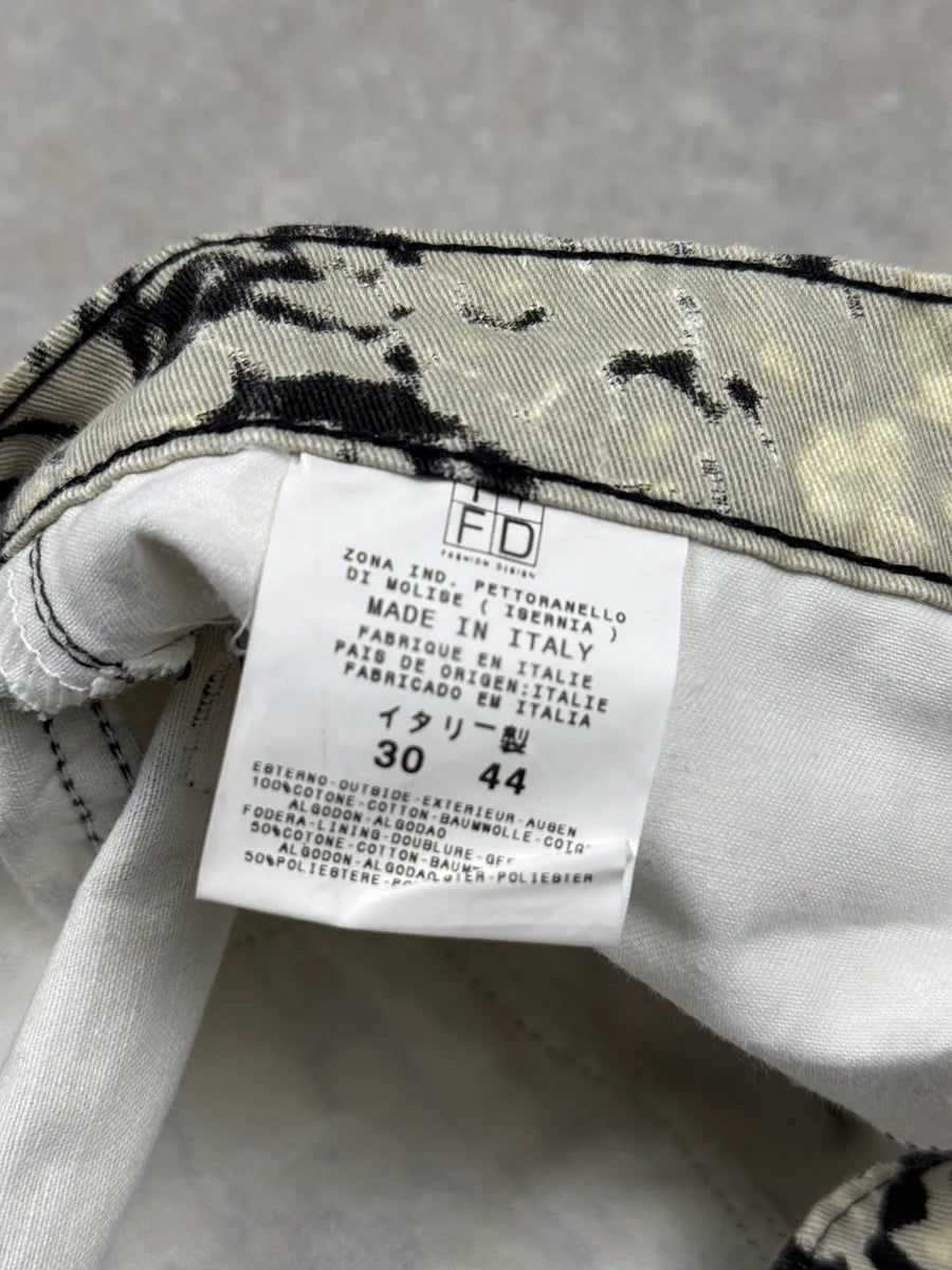 SS2O02 Cavalli Black & White Abstract Hallucination Pants bqQehPlU 12