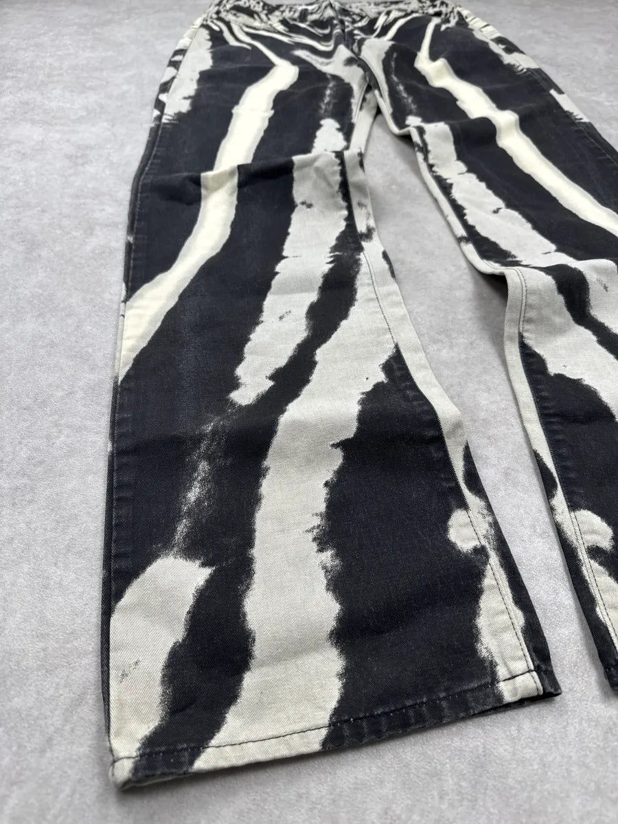 SS2O02 Cavalli Black & White Abstract Hallucination Pants bqQehPlU 6