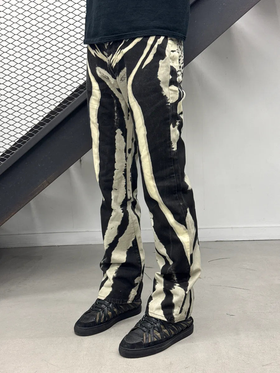 SS2O02 Cavalli Black & White Abstract Hallucination Pants bqQehPlU 2