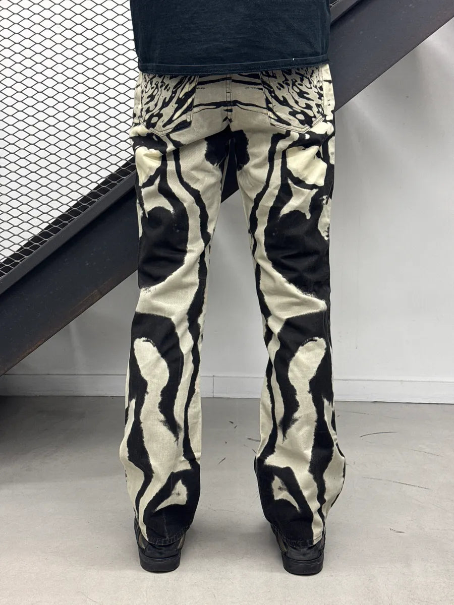 SS2O02 Cavalli Black & White Abstract Hallucination Pants bqQehPlU 3