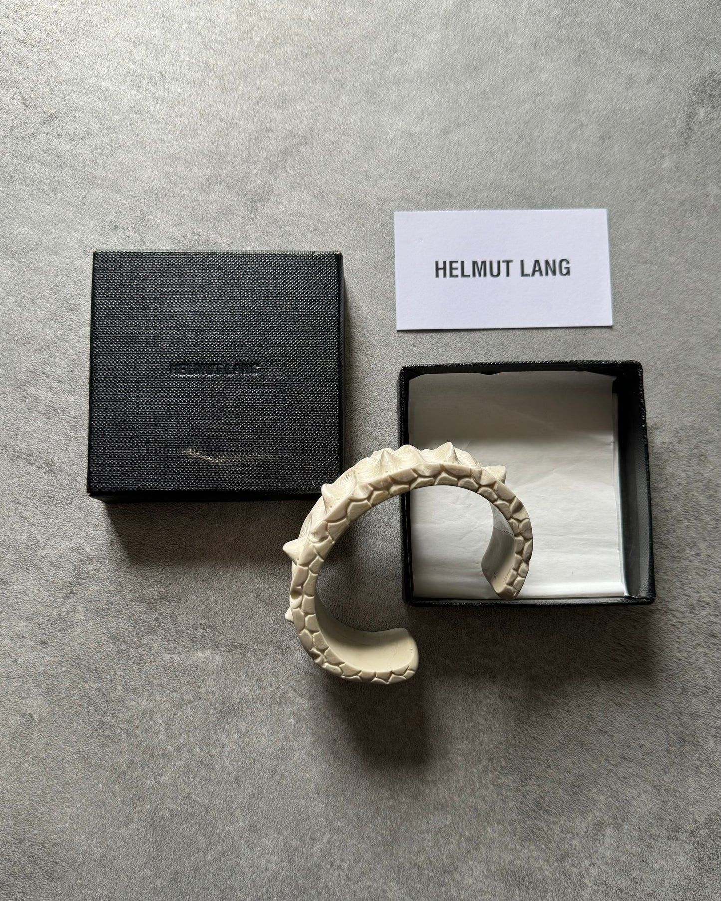 SS2005 Helmut Lang Alligator Resin Bracelet (OS) - 2