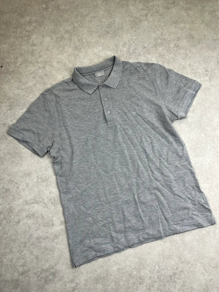 Dior Grey Bee Embroidered Polo brZroEJo 3