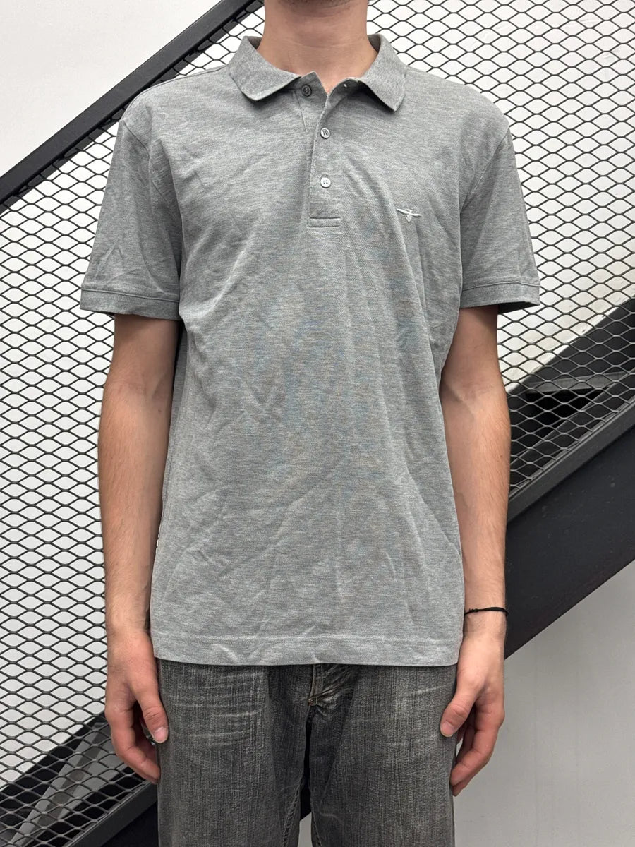 Dior Grey Bee Embroidered Polo brZroEJo 1