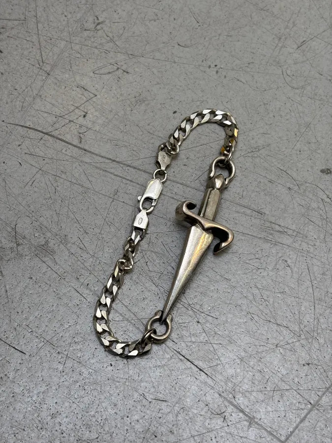 Bracelet Cesare Paciotti Dagger Silver Tone Vintage Archive lZgoCdq 6