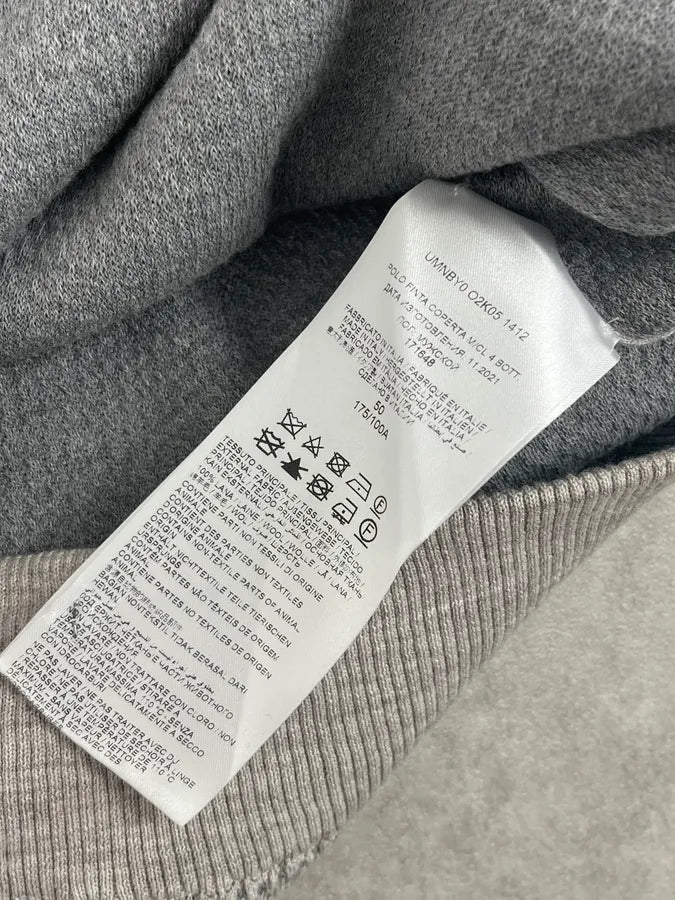 Brioni Grey Wool Waffled Polo Sweater CxvIBAT 8