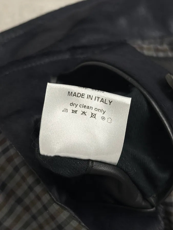 Brioni Dark Black Pony Hair Leather Jacket zODlKgw 11