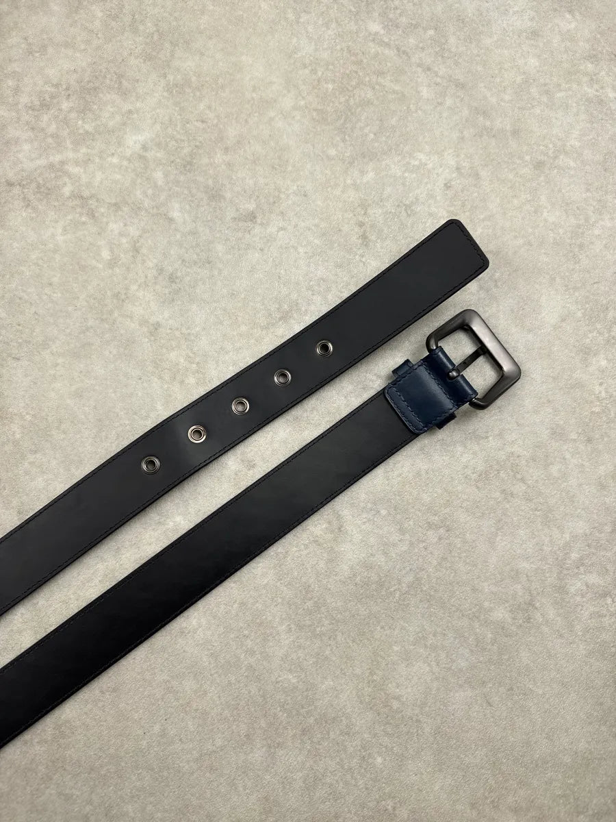 Bottega Veneta Navy Woven Leather Signature Belt brtqIvUh 4