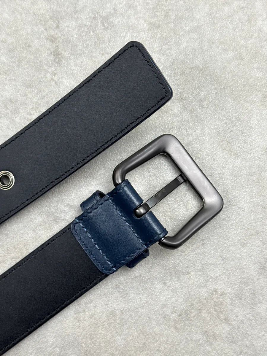 Bottega Veneta Navy Woven Leather Signature Belt brtqIvUh 5