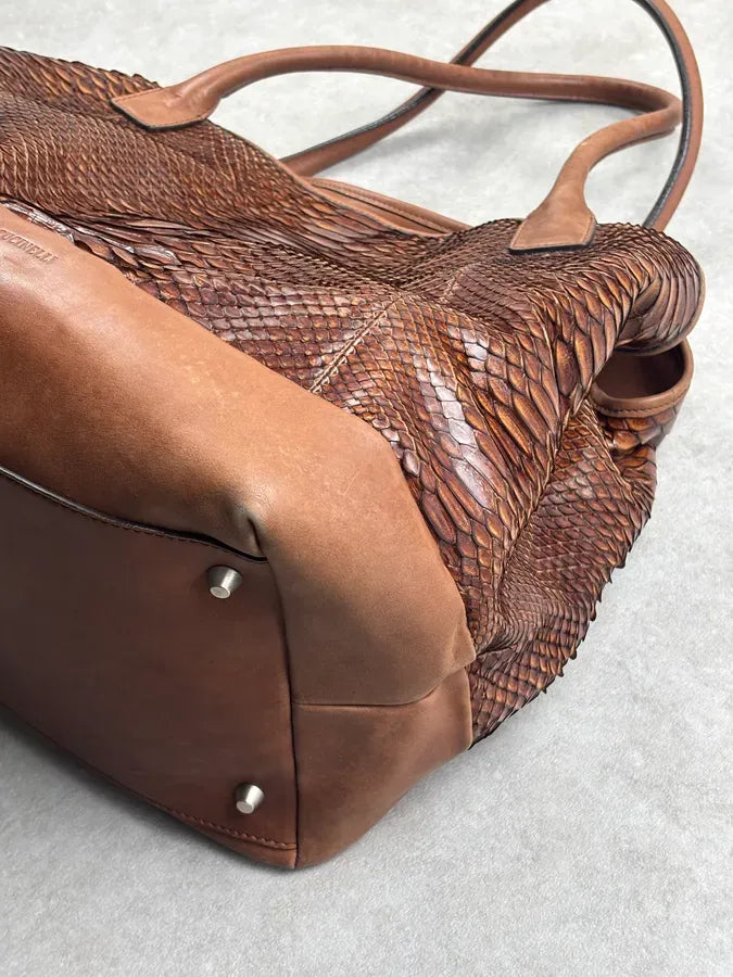Brunello Cucinelli Brown Python Tote Bag IPGskNj 10