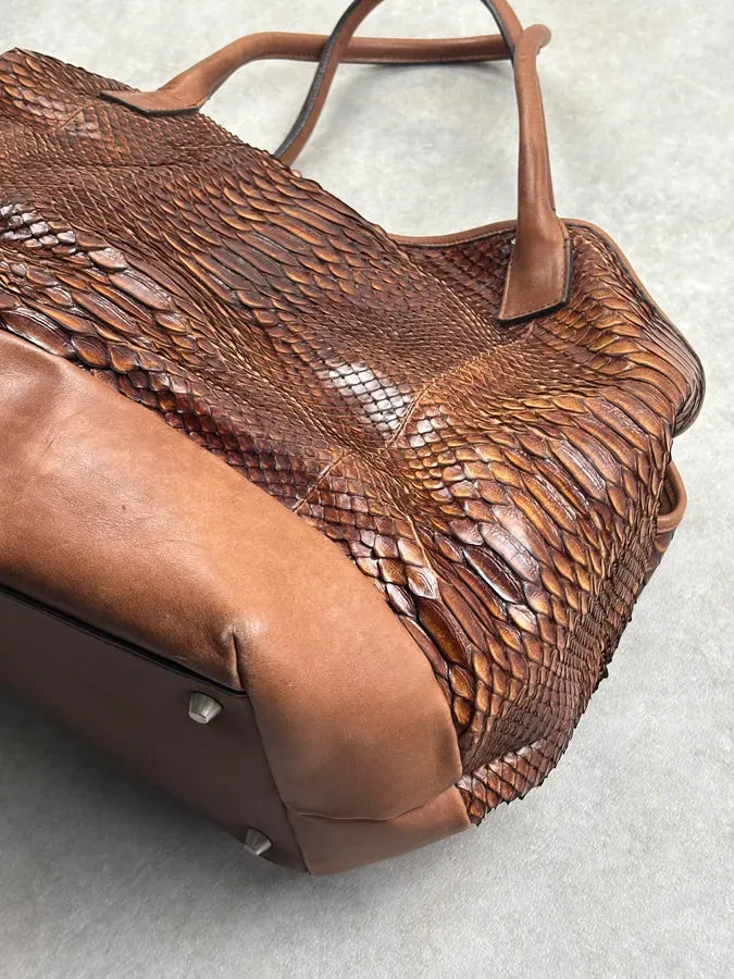 Brunello Cucinelli Brown Python Tote Bag IPGskNj 16