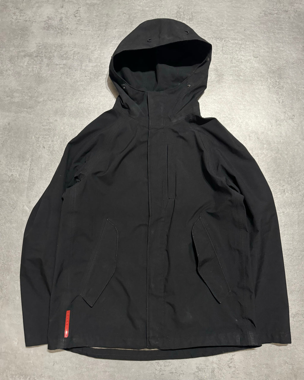 2000s Prada Light Black Nylon Linea Rossa Tactical Jacket  (M) - 1
