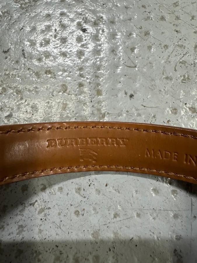 Burberry Anchor Chain Brown Leather Bracelet hGsrhcd 2