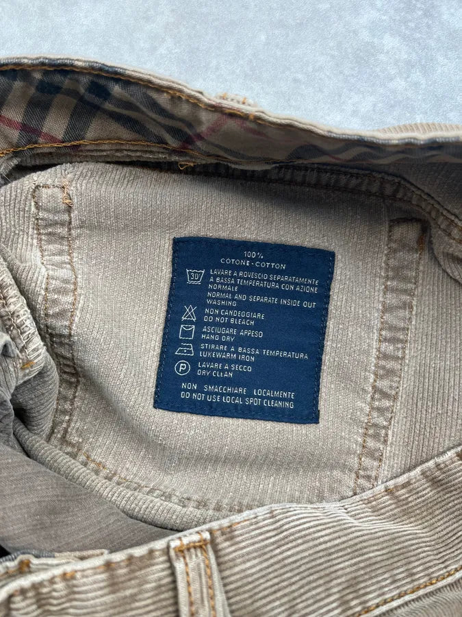 Burberry Beige Corduroy Cozy Pants aDRuBXR 10