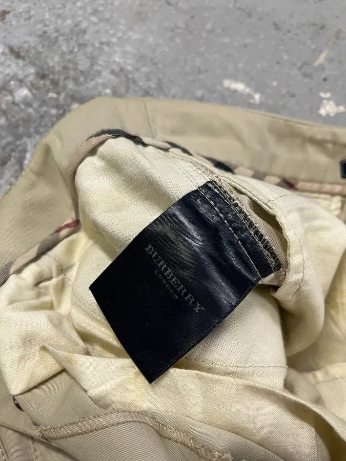 Burberry Beige Multi Pockets Belted Cargo Pants usUJxMV 12