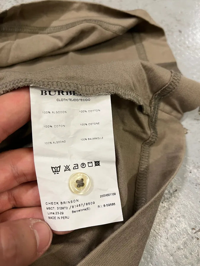 Burberry Beige Tartan Polo Shirt QWZmtNI 7