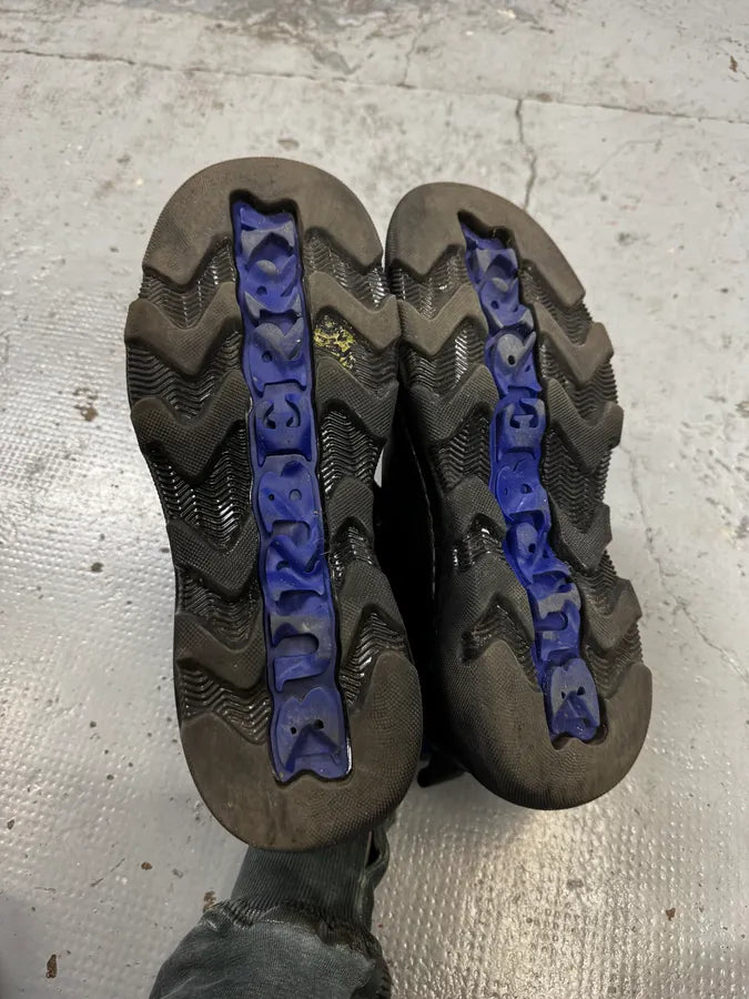 Burberry Black & Blue Leather Treck Low Hiking Boots siAPuQY 8