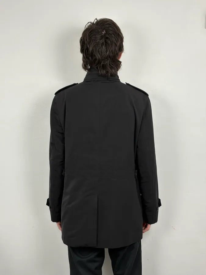 Burberry Black Classy Long Windbreaker Jacket PxRbWeU 2