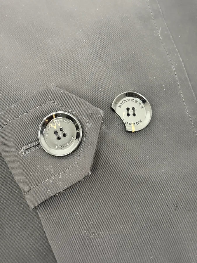 Burberry Black Classy Long Windbreaker Jacket PxRbWeU 9