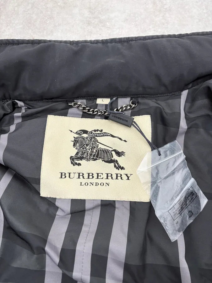 Burberry Black Classy Long Windbreaker Jacket PxRbWeU 10