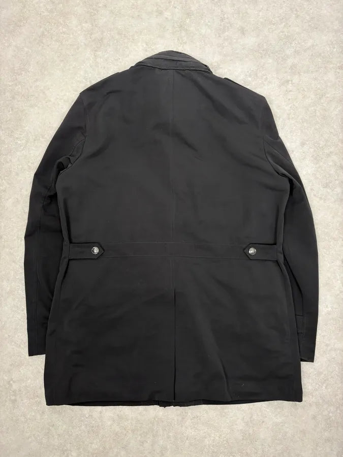 Burberry Black Classy Long Windbreaker Jacket PxRbWeU 5