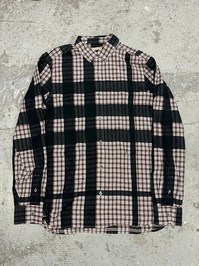Burberry Black Lined Checkered Shirt NIevzUN 0