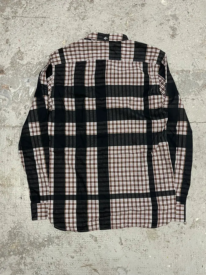 Burberry Black Lined Checkered Shirt NIevzUN 3