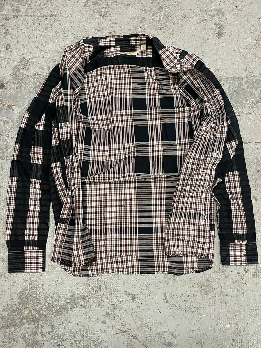 Burberry Black Lined Checkered Shirt NIevzUN 5