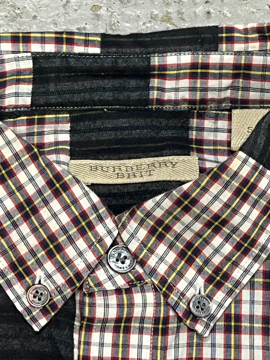 Burberry Black Lined Checkered Shirt NIevzUN 6
