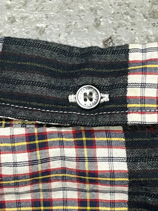 Burberry Black Lined Checkered Shirt NIevzUN 7