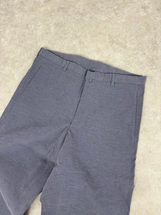 Burberry Blue Cotton Chino Pants voTfZYR 4