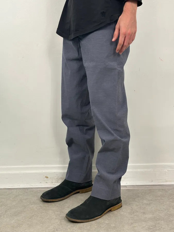 Burberry Blue Cotton Chino Pants voTfZYR 3