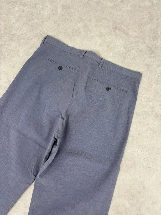 Burberry Blue Cotton Chino Pants voTfZYR 6