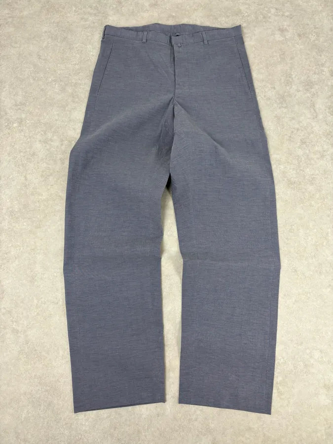 Burberry Blue Cotton Chino Pants voTfZYR 0