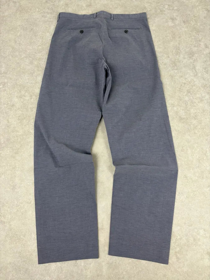 Burberry Blue Cotton Chino Pants voTfZYR 5